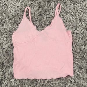Pink crop top